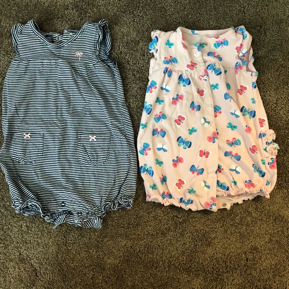 Girls 18 Mo Romper 2 pack